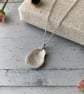Silver Scallop Shell Necklace – Recycled Fine Silver Small Pendant - Image 6