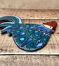 Handmade pottery Cockerel wall hanging - Image 6