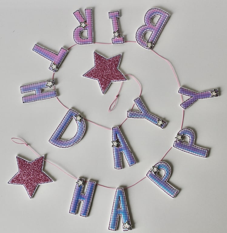 'Happy Birthday' Garland