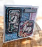 Magical Unicorn Stained Glass Handmade Card.  - Image 4