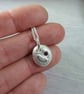 Silver Pebble Ruby Necklace with Feather - Image 2