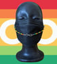 Autistic pride beaded mask chain