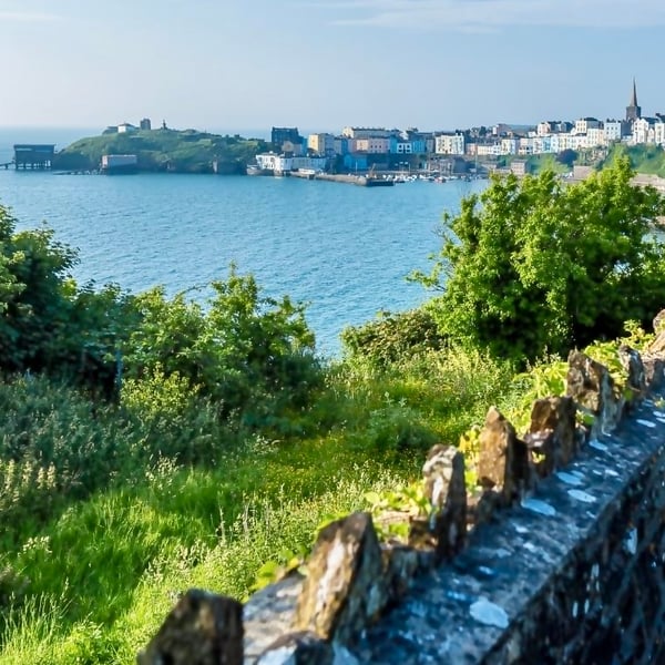 Tenby Bay Wales - Photograohic Print Greetings Card