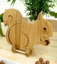 Squirrel Wooden Chopping Board - Oak Serving Kitchen Gift UK Hand Made