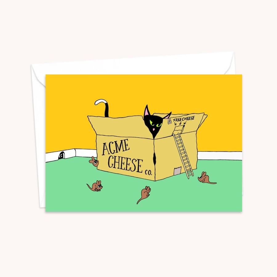 Funny Cat Greeting Card: Ideal as a Cat Lover Birthday Card (103)