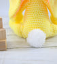 Crochet Rabbit Plush: Yellow Bunny Stuffed Animal, Nursery Decor - Image 7