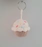 Cupcake Crochet Keyring 