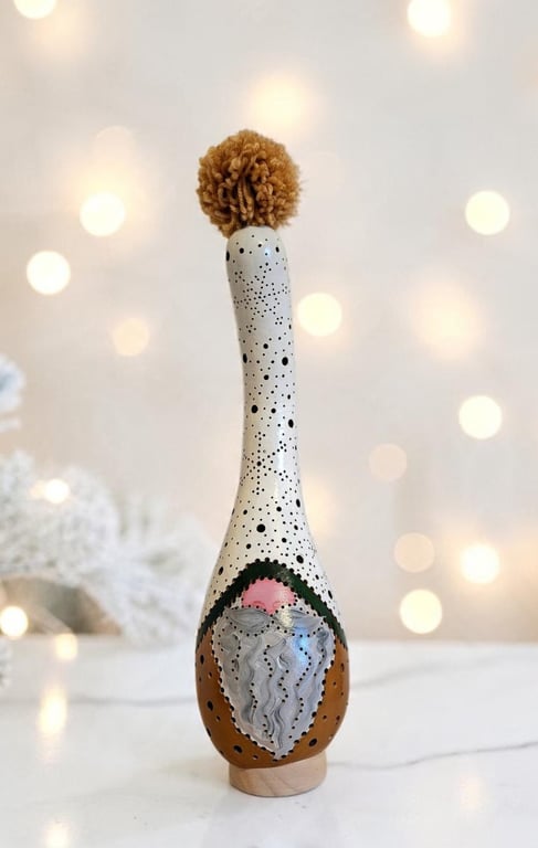 'Hazel' Christmas Gonk Gourd Lamp