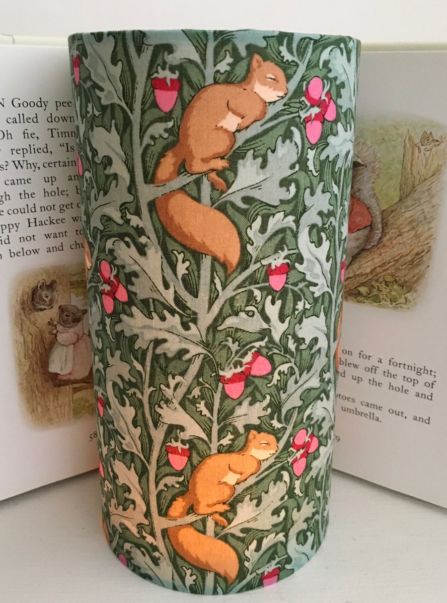 Squirrel Dream in sage-Handmade Children’s Night Light 