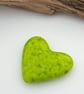Green Fused Glass Heart - Image 6