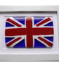 Union Jack Flag British Fused Glass Framed Picture - Image 3