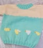 Aran Jumper with Chick Pattern, Unisex Jumper, Birthday Gift, Chick Motif Jumper - Image 1