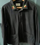 Folk Heavyweight Jacket – Black – Size 5 – Hand-Embroidered, One of a Kind
