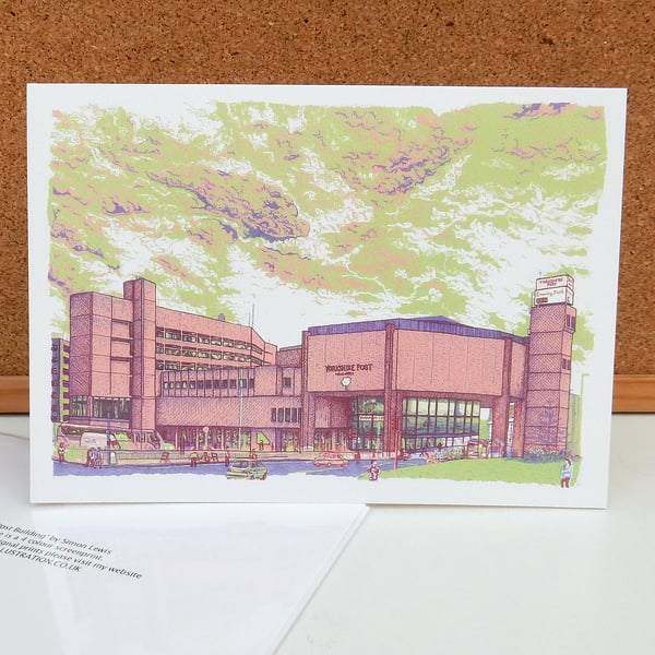 the Yorkshire Post Building - Leeds Greetings Card