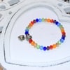 Rainbow crystal bracelet 