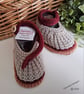 Designer Baby Boy's Hand Knitted Shoes   3 - 6 months size - Image 3