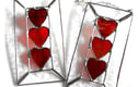 Stained Glass Suncatchers Hearts Love