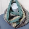 Sale Infinity Scarf  Crocheted in chunky yarn