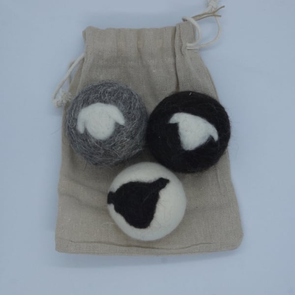 Handmade needle felted dryer ball Sheep