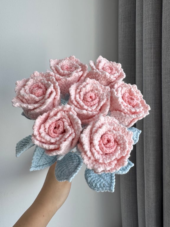 Handmade crochet rose , graduation gift,rose,forever flower,gift,home decor