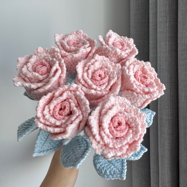 Handmade crochet rose , graduation gift,rose,forever flower,gift,home decor