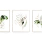 Watercolour palm leaf wall prints, Monstera lea wall decor, leaf wall art prints - Image 1