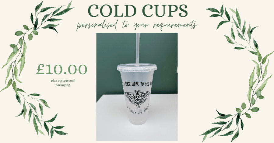 Personalised cold cup drink bottle TLOU & Taylor Swift inspired