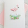 Happy Birthday Card - Flamingo