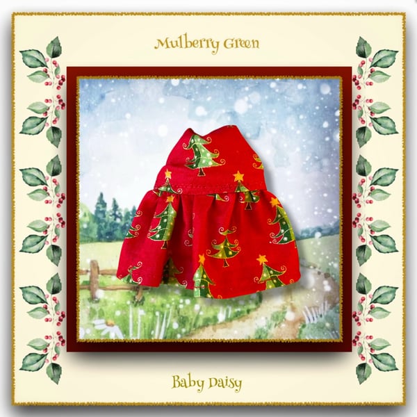 Christmas Trees Dress for Baby Daisy 