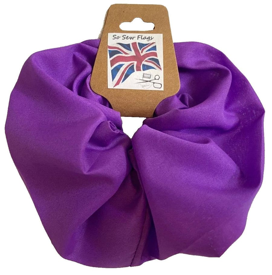 Plain Purple Flag Hair Scrunchie Scrunchies Accessory Ties Elastic