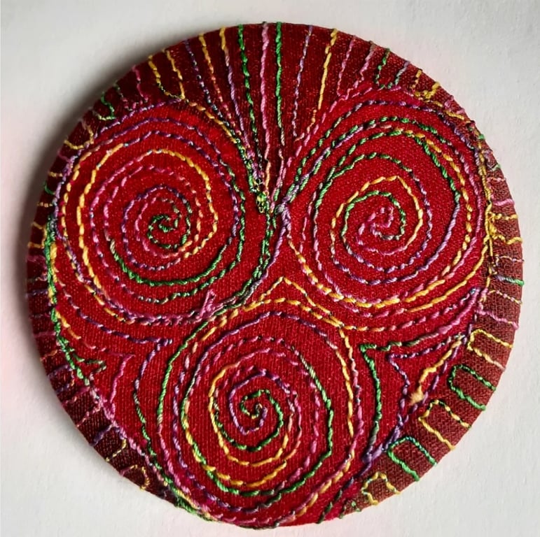 Perfectly Imperfect Badge 58mm Multicoloured Textile Badge 