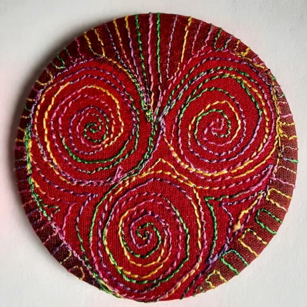 Perfectly Imperfect Badge 58mm Multicoloured Textile Badge 