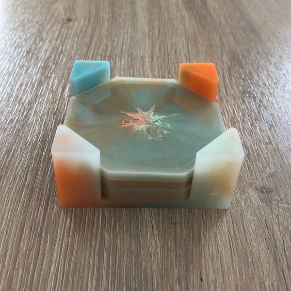 Summer Colours Coasters & Holder