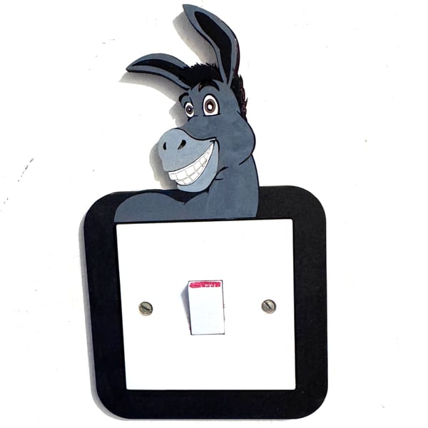 Funny Donkey Light Switch Surround – Kids Room Decor Gift Idea
