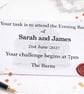 Premium Taskmaster Evening Wedding Invitations with Wax Sealed Envelope