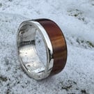Highland Cow Horn & Silver Ring