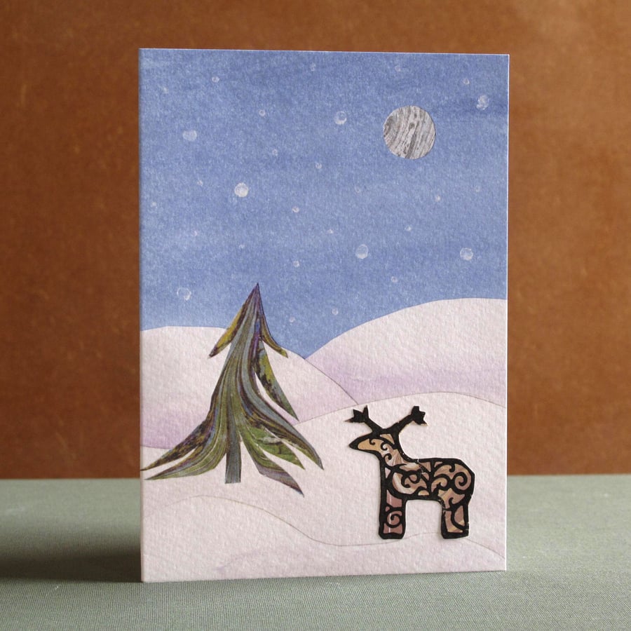Unique Hand Made Christmas Card with Envelope