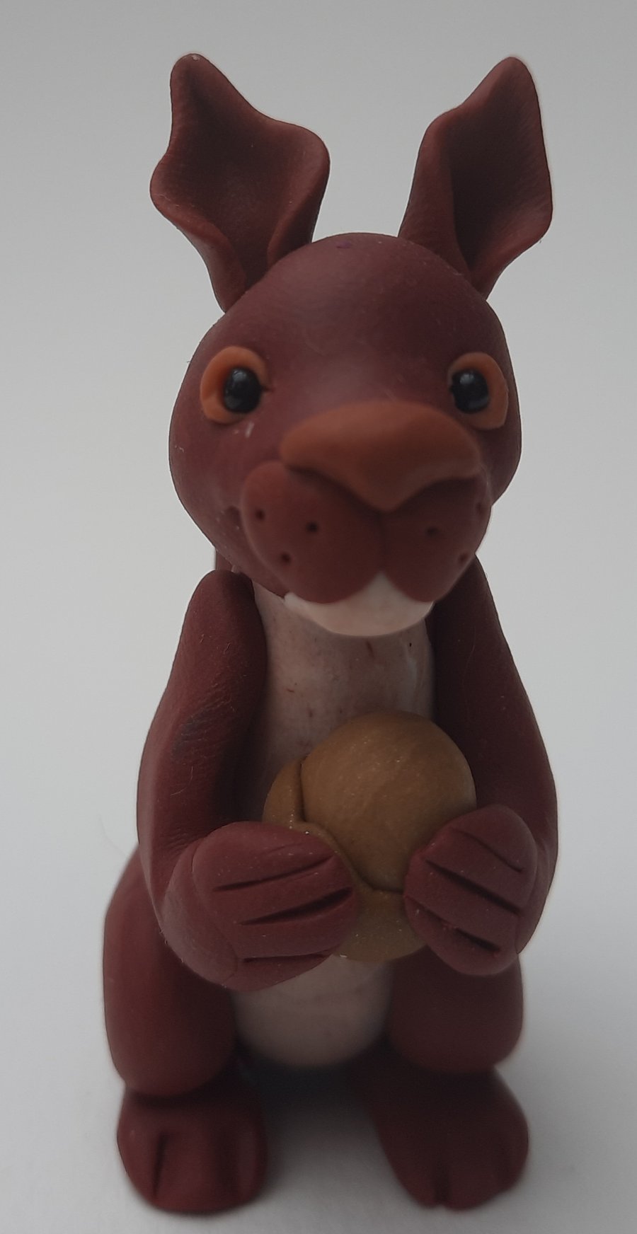 Handmade Polymer clay Squirrel: AKA Steve