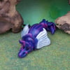Purple Dragon 'Turly' OOAK Sculpt by artist Ann Galvin Gnome Village