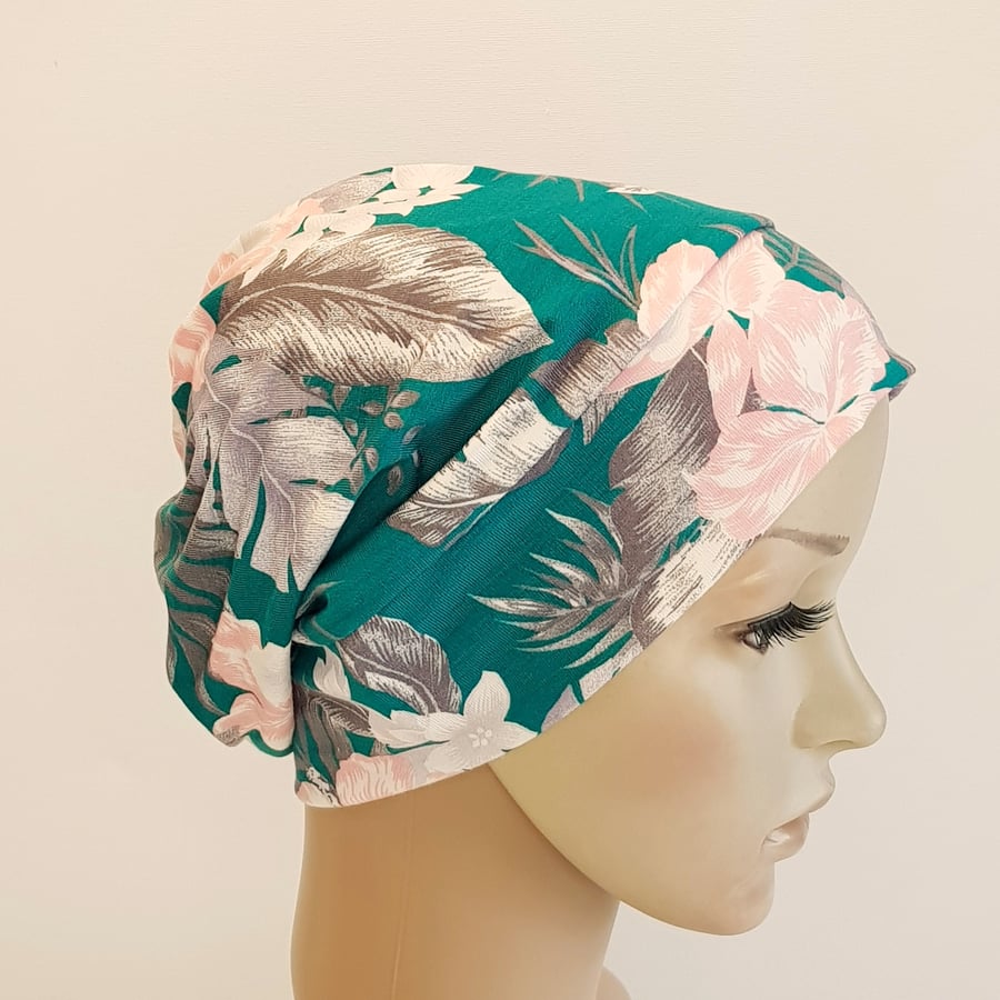 Chemo beanie hat, alopecia hair loss head wear, lightweight beanie