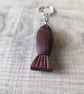Lucky wooden fish keychain keyring hand made in Cornwall - Image 8