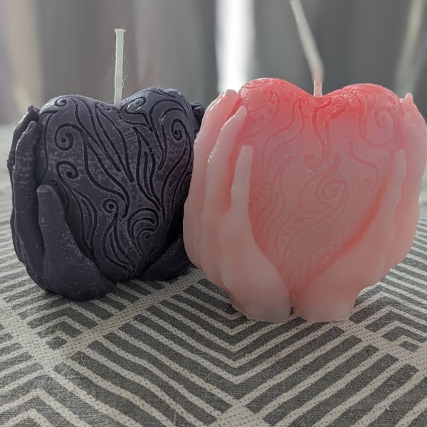 Gorgeous heart candles