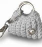Keyring small crochet bag, very elegant accessory