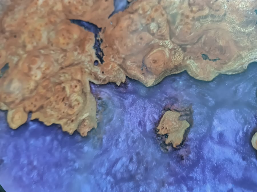 Custom Order Deposit - Nicole Two Wood and Resin table decor