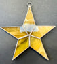 Stained Glass 5-point Star - Butter-yellow - Image 3
