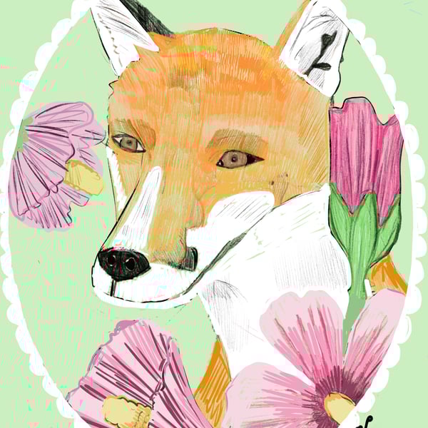 Flower fox