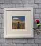 Framed textile picture of dog gazing out…..Life is a beautiful thing! - Image 2