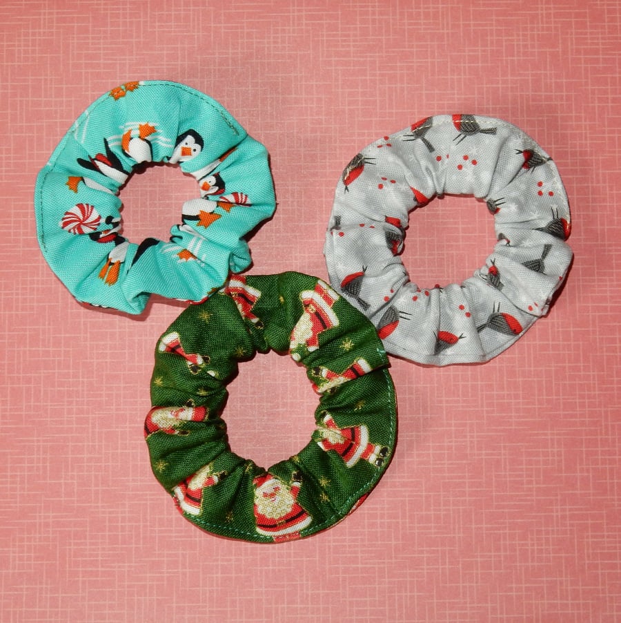 Christmas scrunchies girl's selection
