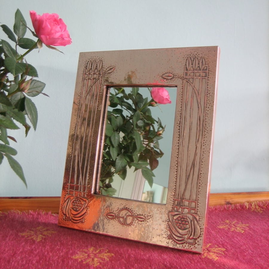 Copper mirror,Mackintosh style