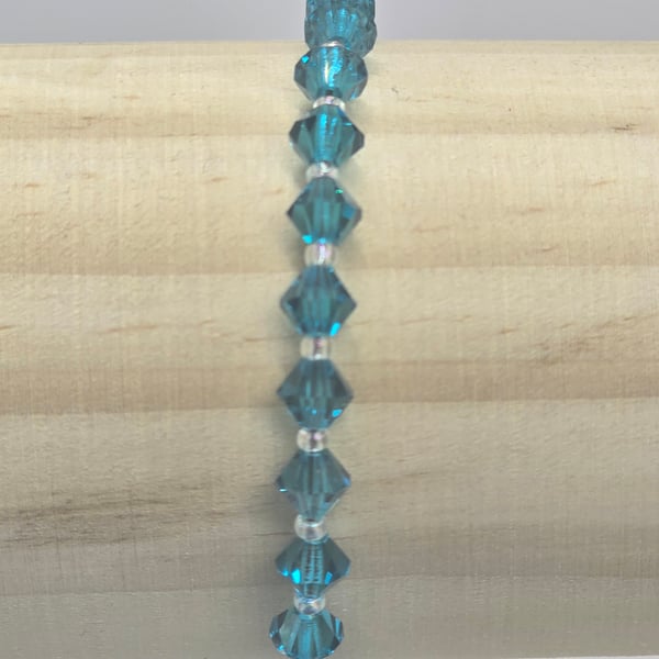 Preciosa Crystal Bracelet - Blue Zircon